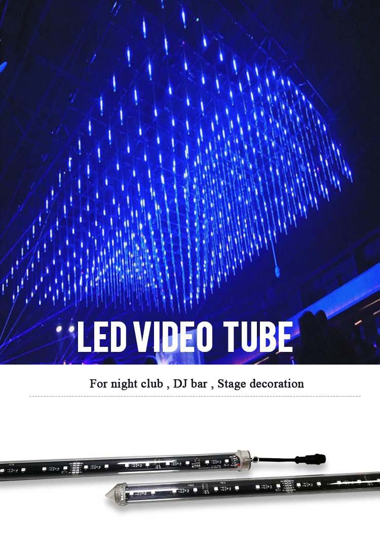 stage decoration dmx led 3d tube light